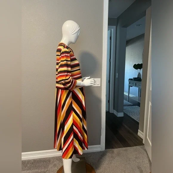 ELOQUII ELEMENTS Stripe Fit And Flare Dress size 20 - Picture 6 of 13